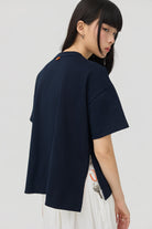 3EIGHTH | Sokko Zip Tee In Navy