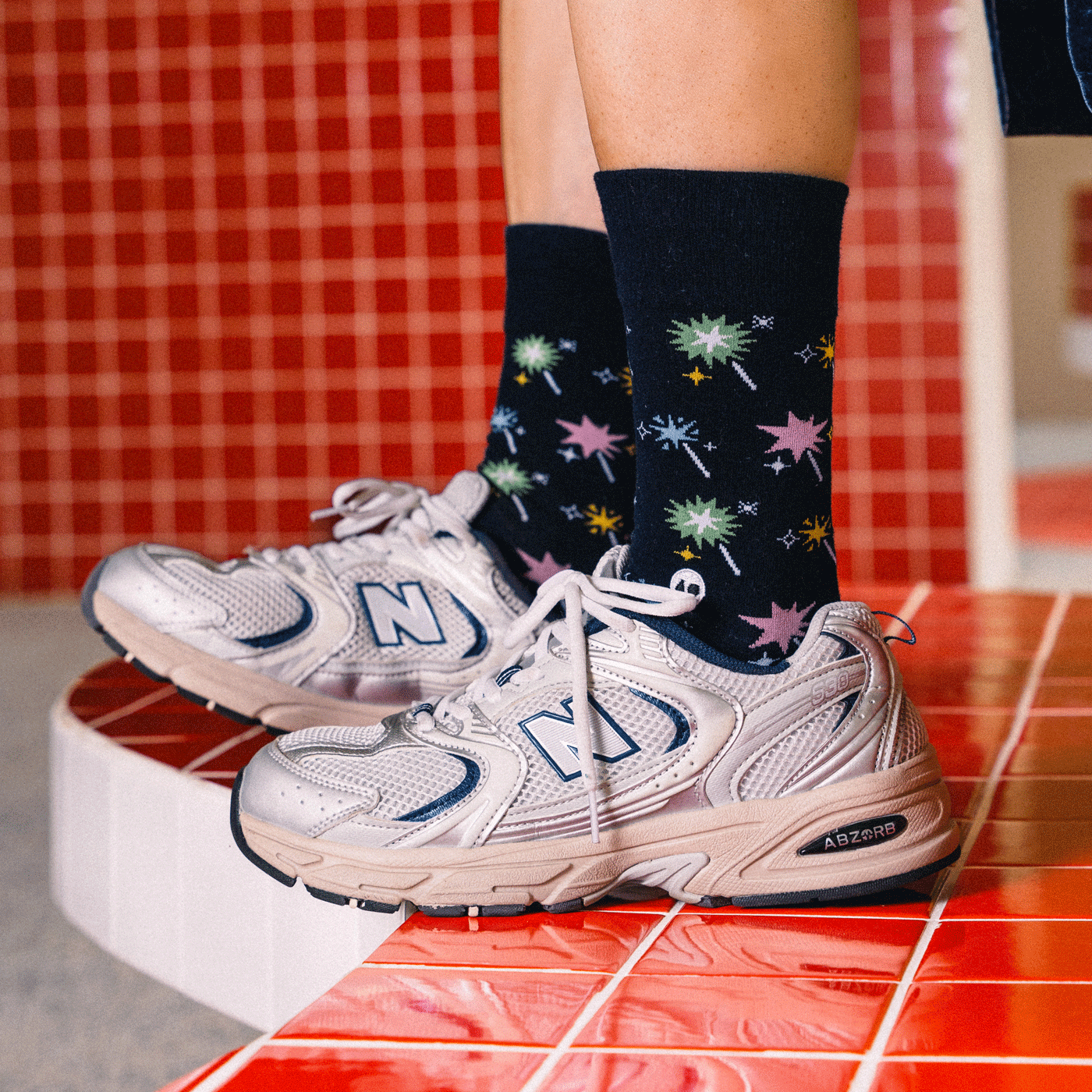 TALKING TOES | Glowing Sparklers Crew Sock