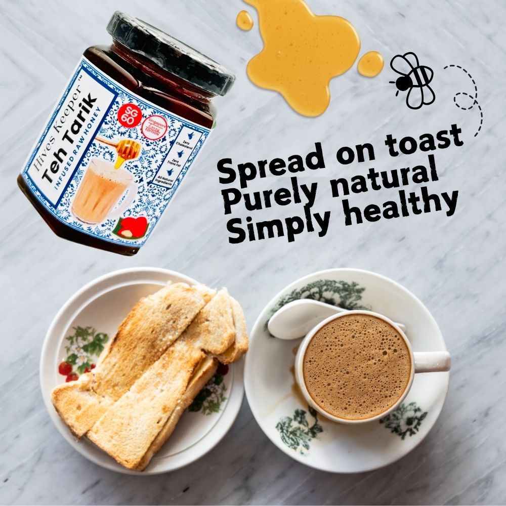 HIVES KEEPER | Infused Raw Honey (with Gift Box) - Teh Tarik Infused Raw Honey (Singapore Honey Edition)