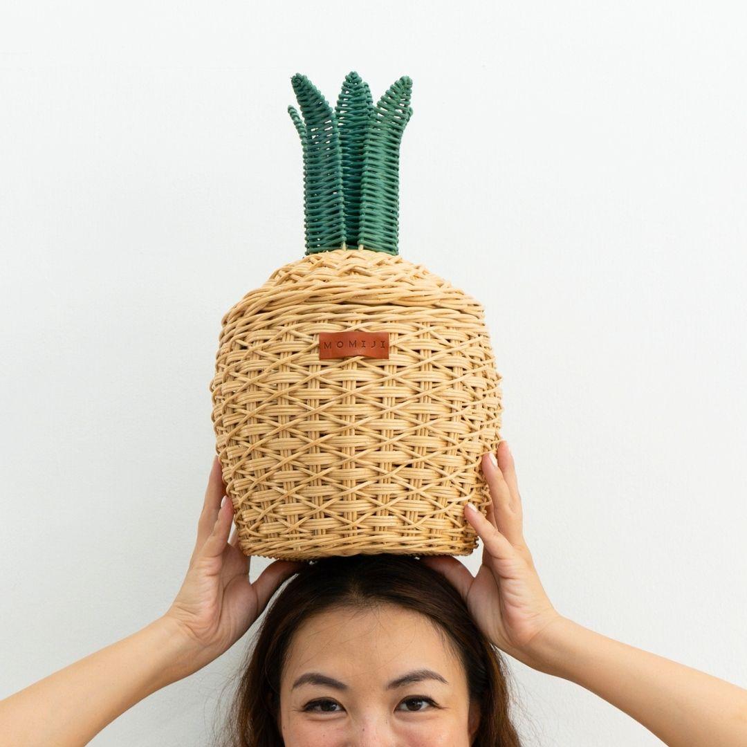 MOMIJI | Pineapple Basket - Small Natural