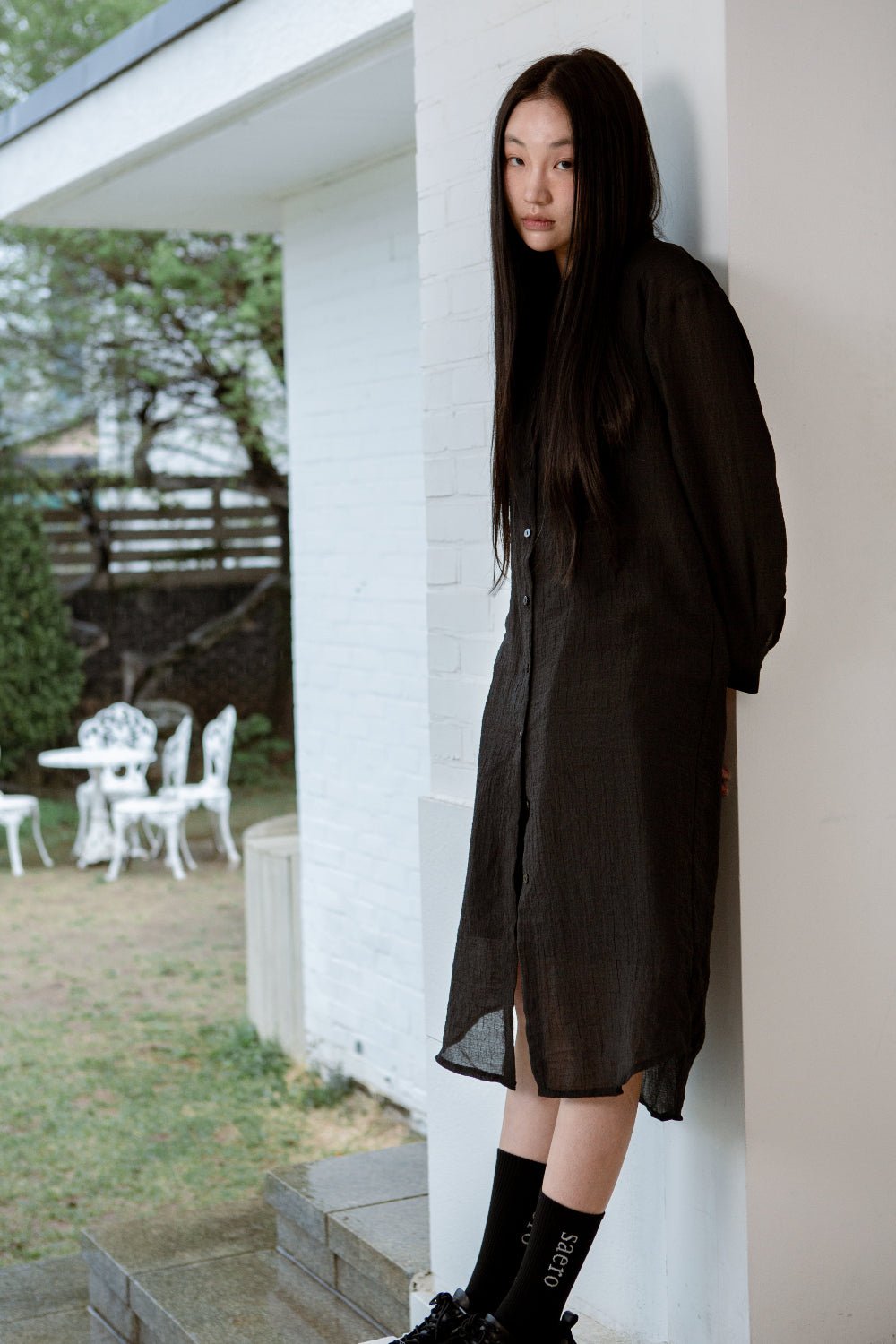 SAERO COLLECTIVE | Oreum Shirt V. 1 [Long Ver.] | Black