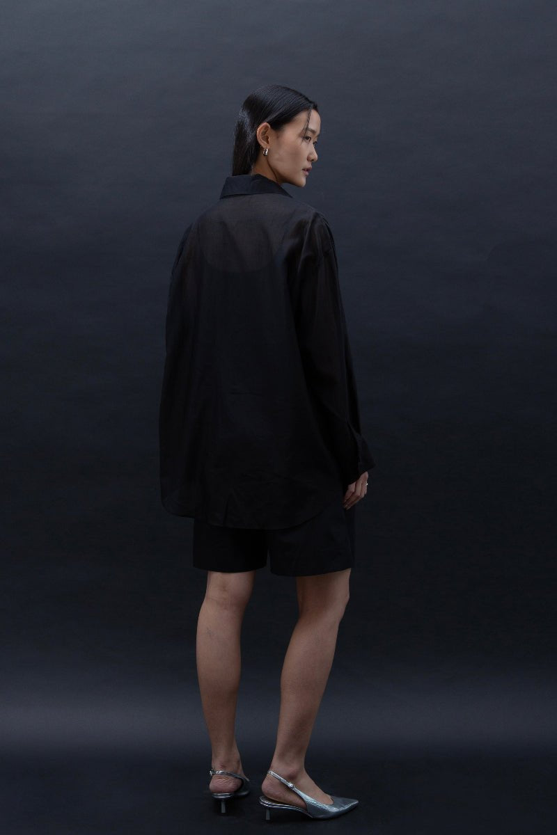 SAERO COLLECTIVE | Malgeun Tencel Shirt | Black