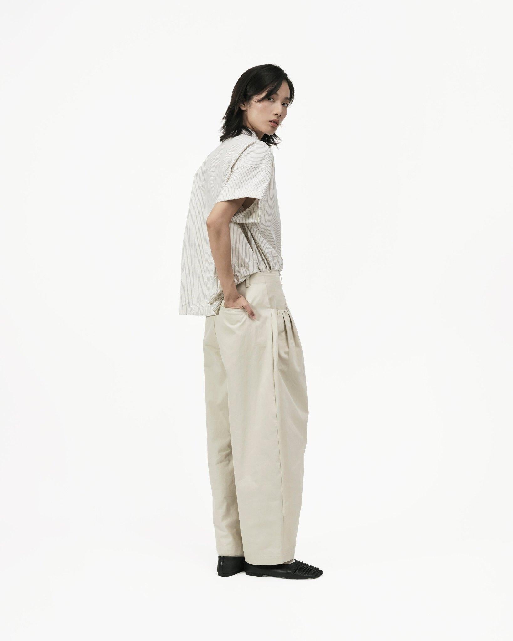 GRAYE | Gather Pocket Cocoon Trousers