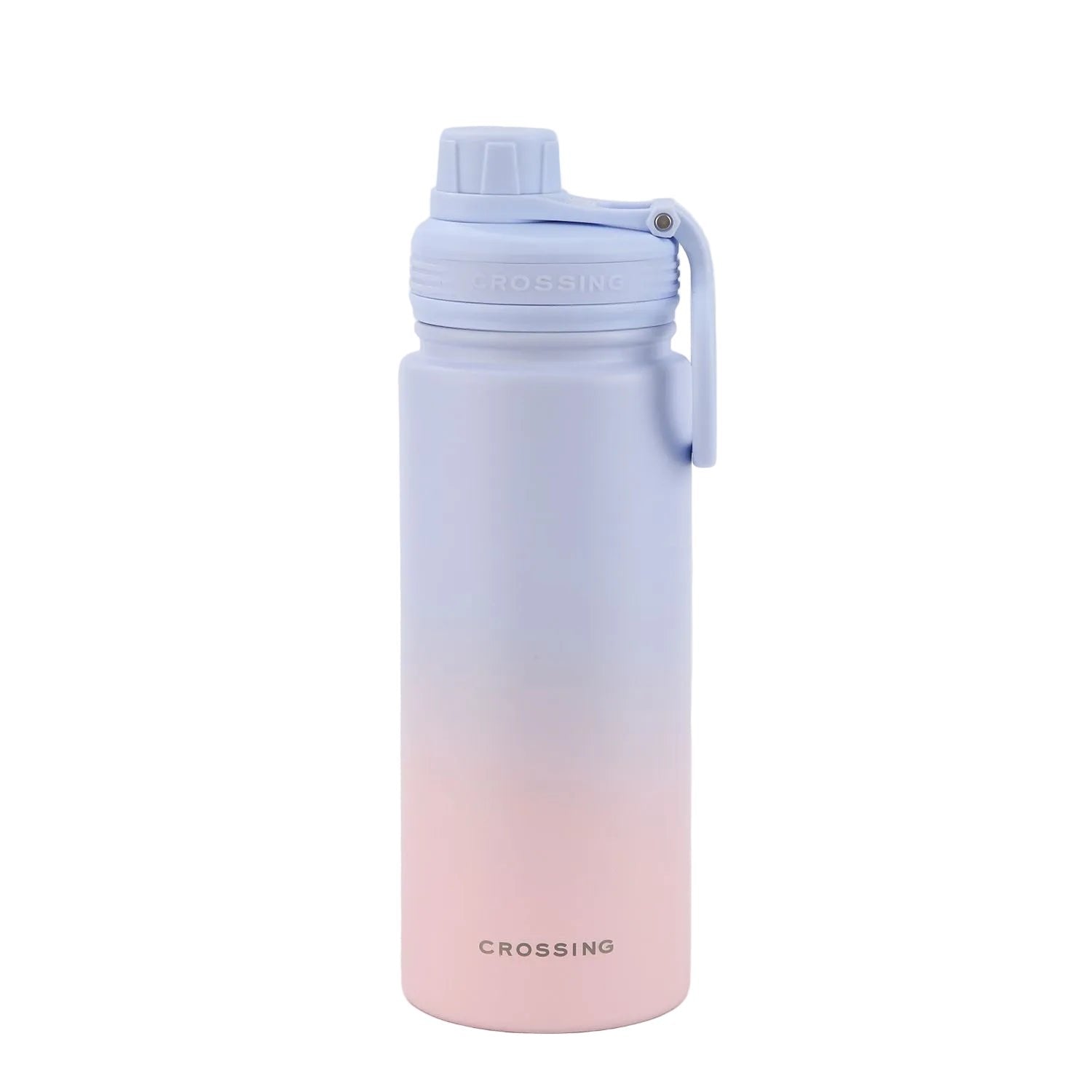CROSSING | 600ml Urban S/S Insulated Screw Cap Sports Bottle With Handle
