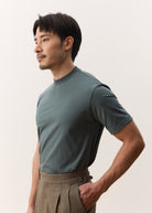 HOUSE OF ANON | Arlo Mock Neck Tee, Jersey