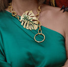 BOHEME BY VERO | Monstera Large Chain Necklace