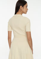 DRESSINGPAULA | Rib-Knit Polo Dress