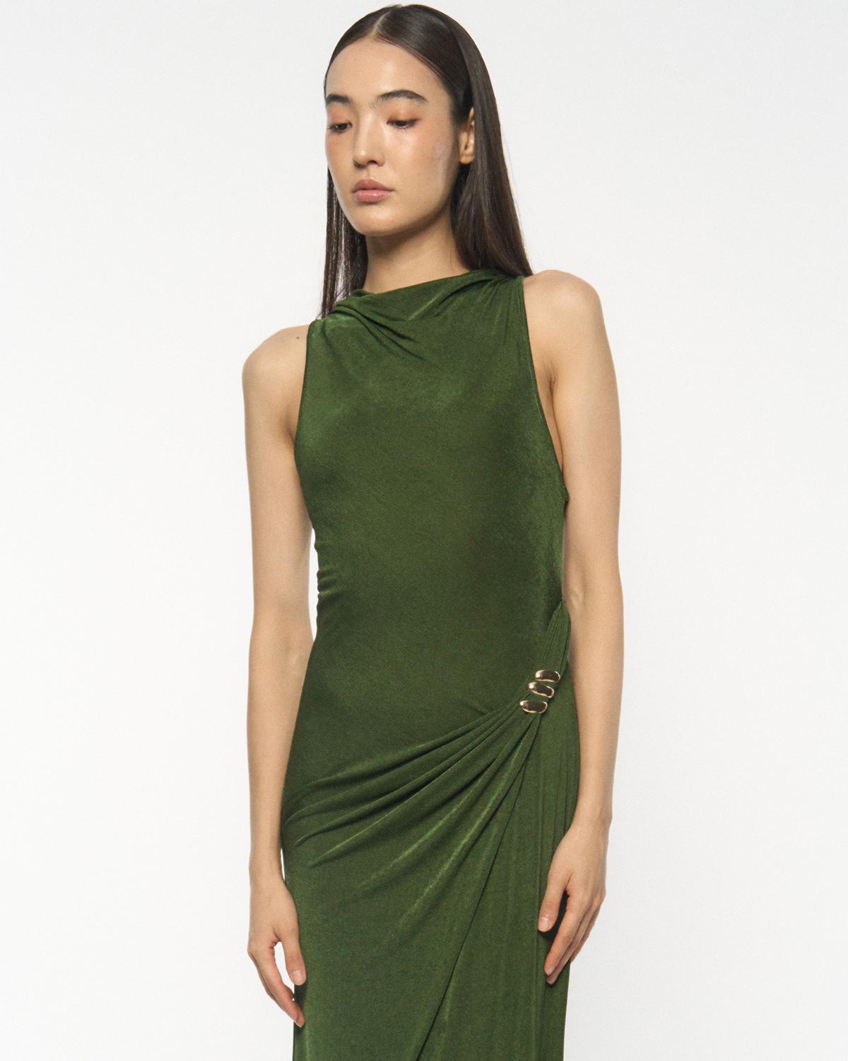 DRESSINGPAULA | Jersey Dress With Gathered Detail