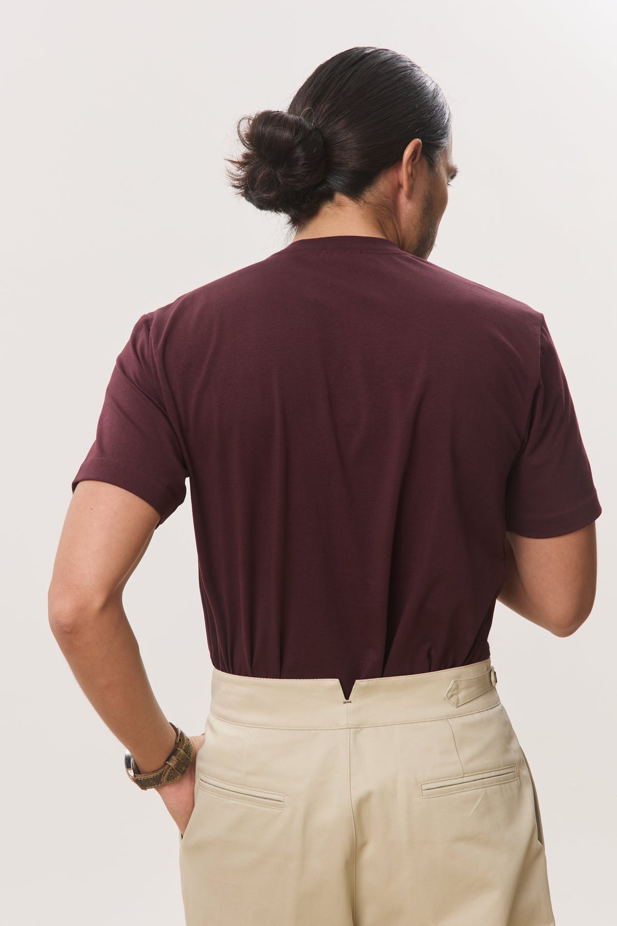 HOUSE OF ANON | Arlo Mock Neck Tee, Jersey
