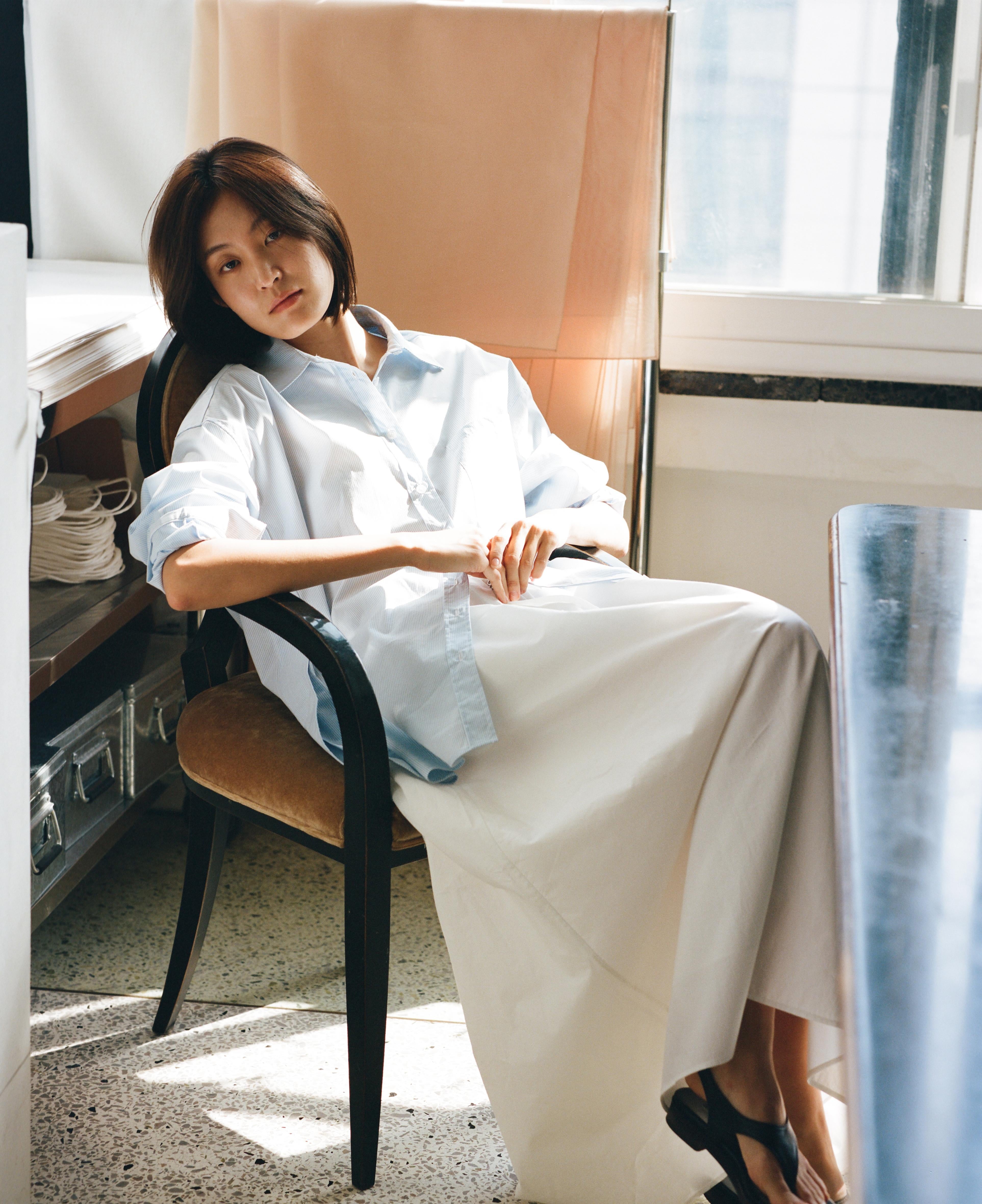 LAYERPLAN | Layered Waist A-Line Skirt