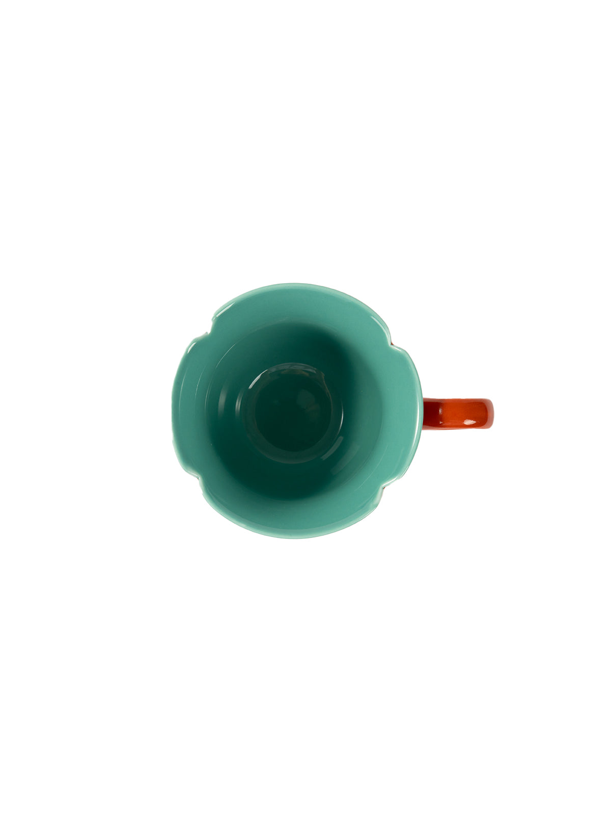 CRAFILAB | Brick Red & Turquoise Flower Master Cup