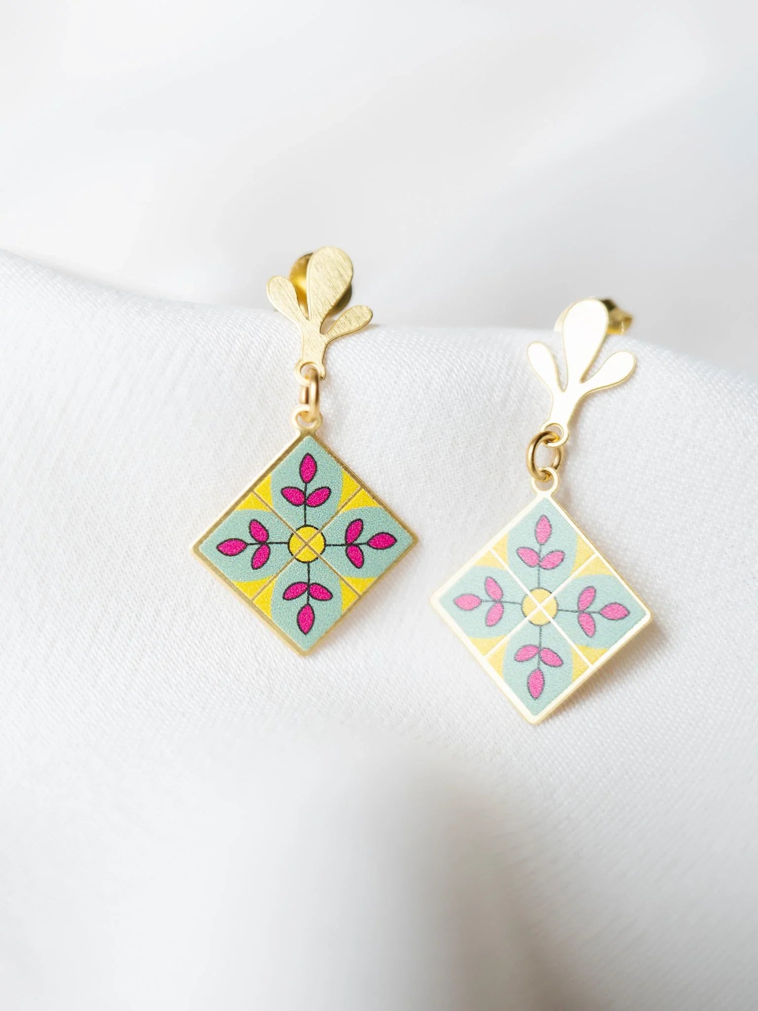 EMBRACE JEWELLERY | Peranakan Tile Earrings