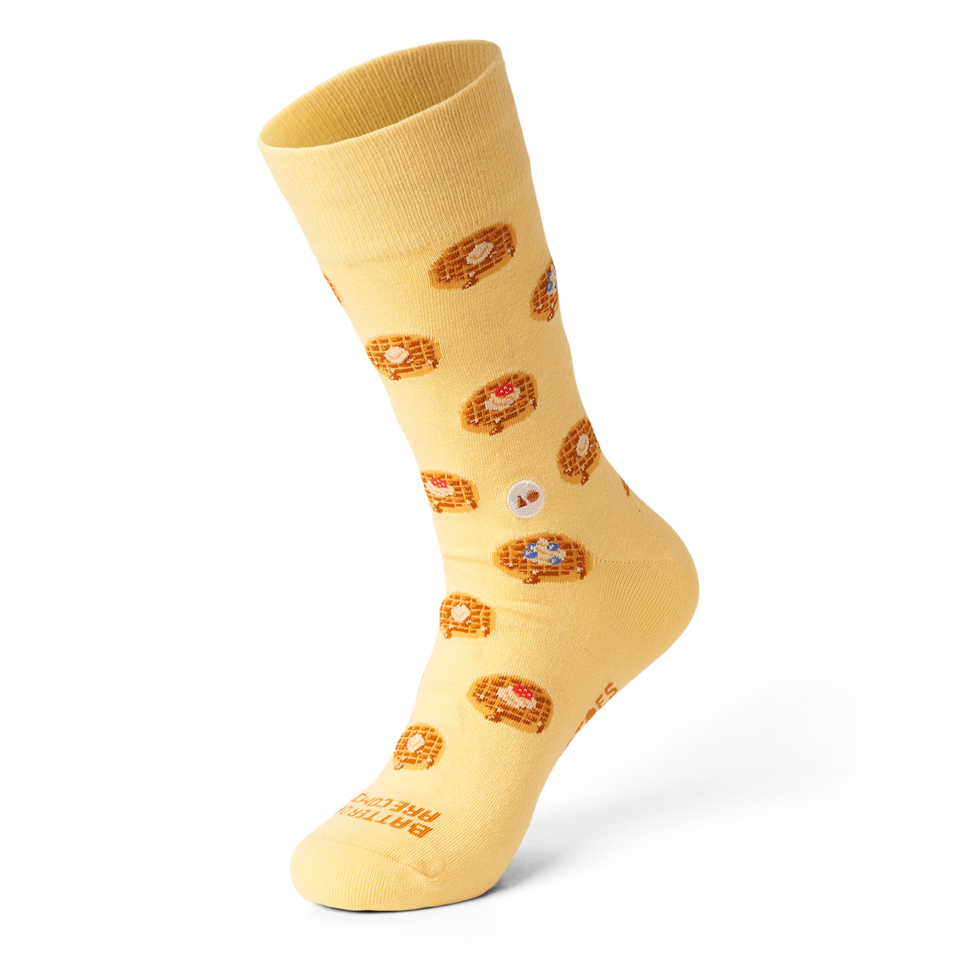 TALKING TOES | Breakfast Waffle Sock