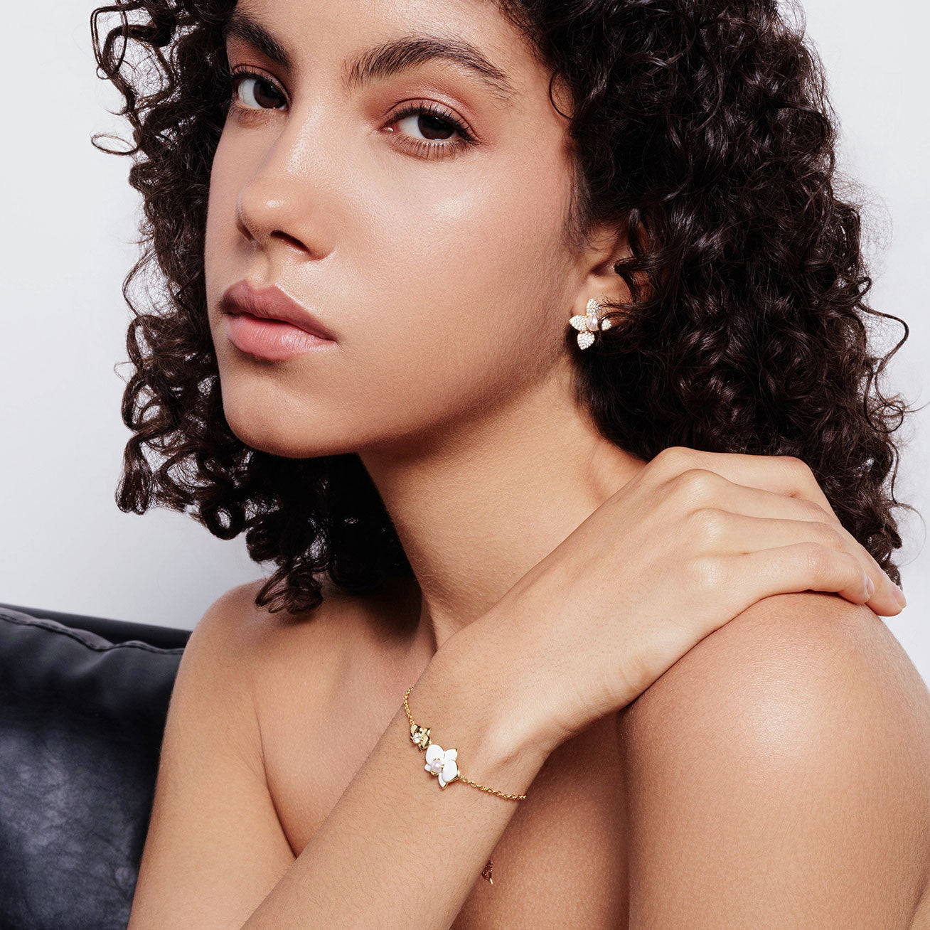 PEARLY LUSTRE | Top Grade Freshwater Pearl Bracelet WB00267 | ORCHID