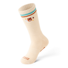 TALKING TOES | Bear Hug Athletic Sock | Cream