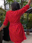 NIMBU | Havana Tango Sorbet Wrap Dress in Cotton