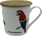 THE ANIMAL PROJECT | Wide Tapered Mug With Bamboo Lid