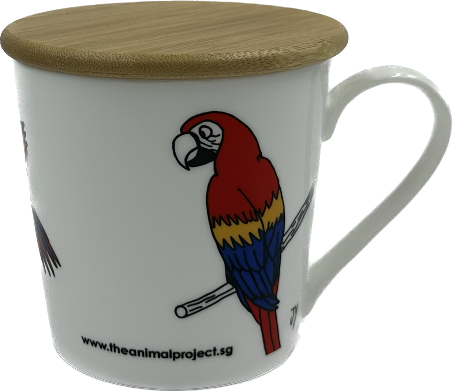 THE ANIMAL PROJECT | Wide Tapered Mug With Bamboo Lid