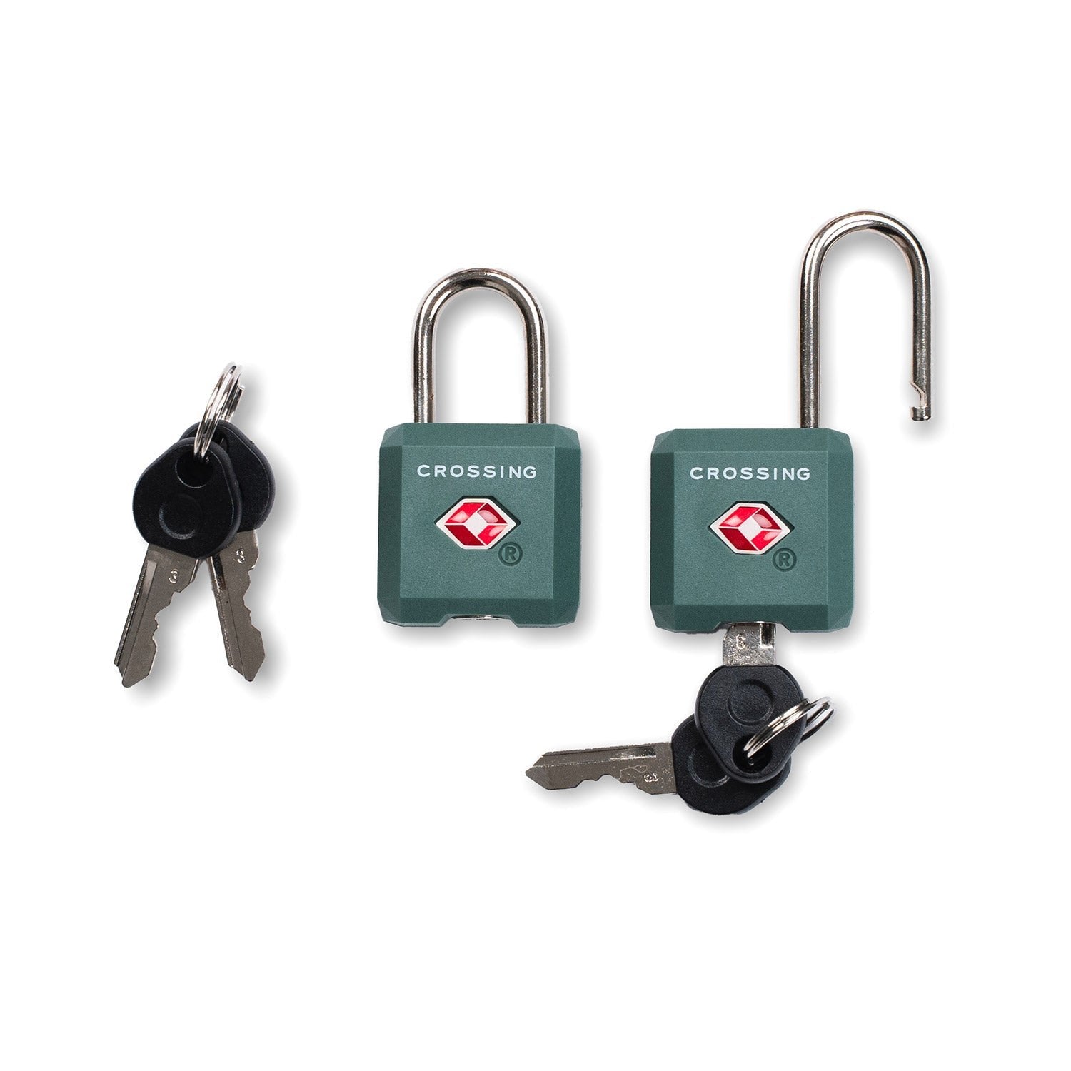 CROSSING | Ultra Light TSA Travel Lock With Keys Twin Pack