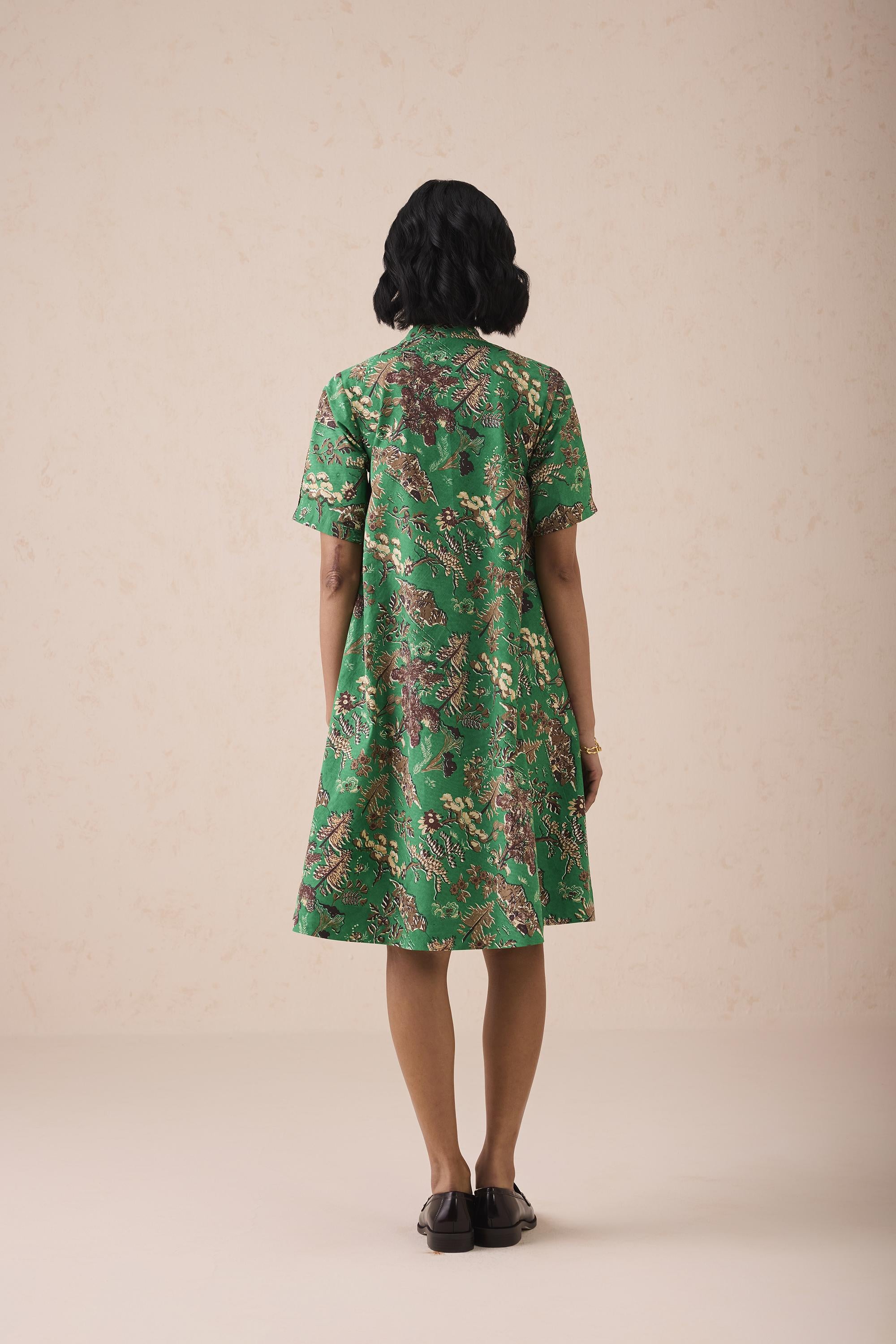SUI | The Harmony Mandarin Collar Organic Cotton Dress