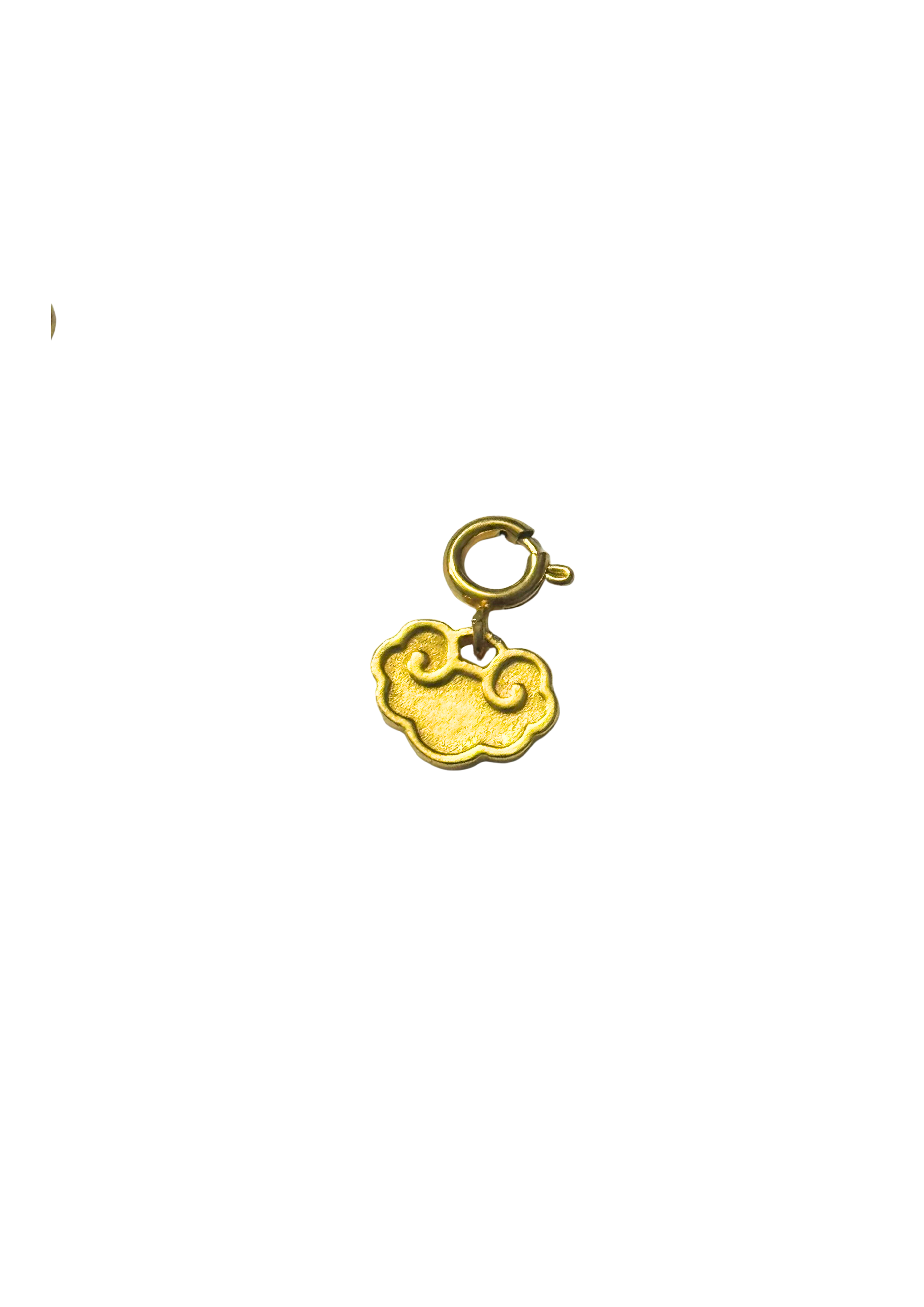 THE ANTECEDENT STORE | P - Ruyi Auspicious Lock Motif Pendant - Gold