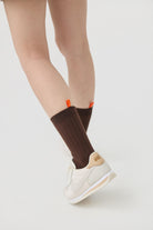 3EIGHTH | Tab Crew Socks In Chocolate