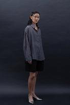 SAERO COLLECTIVE | Malgeun Tencel Shirt | Slate Grey