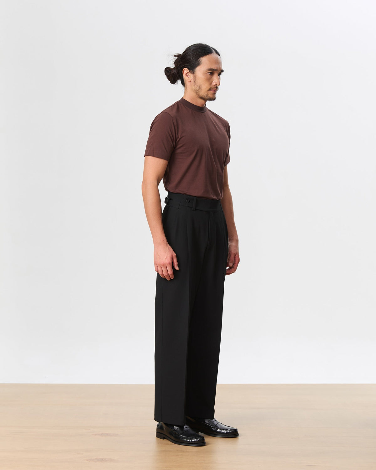 HOUSE OF ANON | Arlo Mock Neck Tee, Jersey