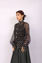 RAFFLES PRIVATO | STEPHANIE GABRIELLE | Polka Dot Blouse