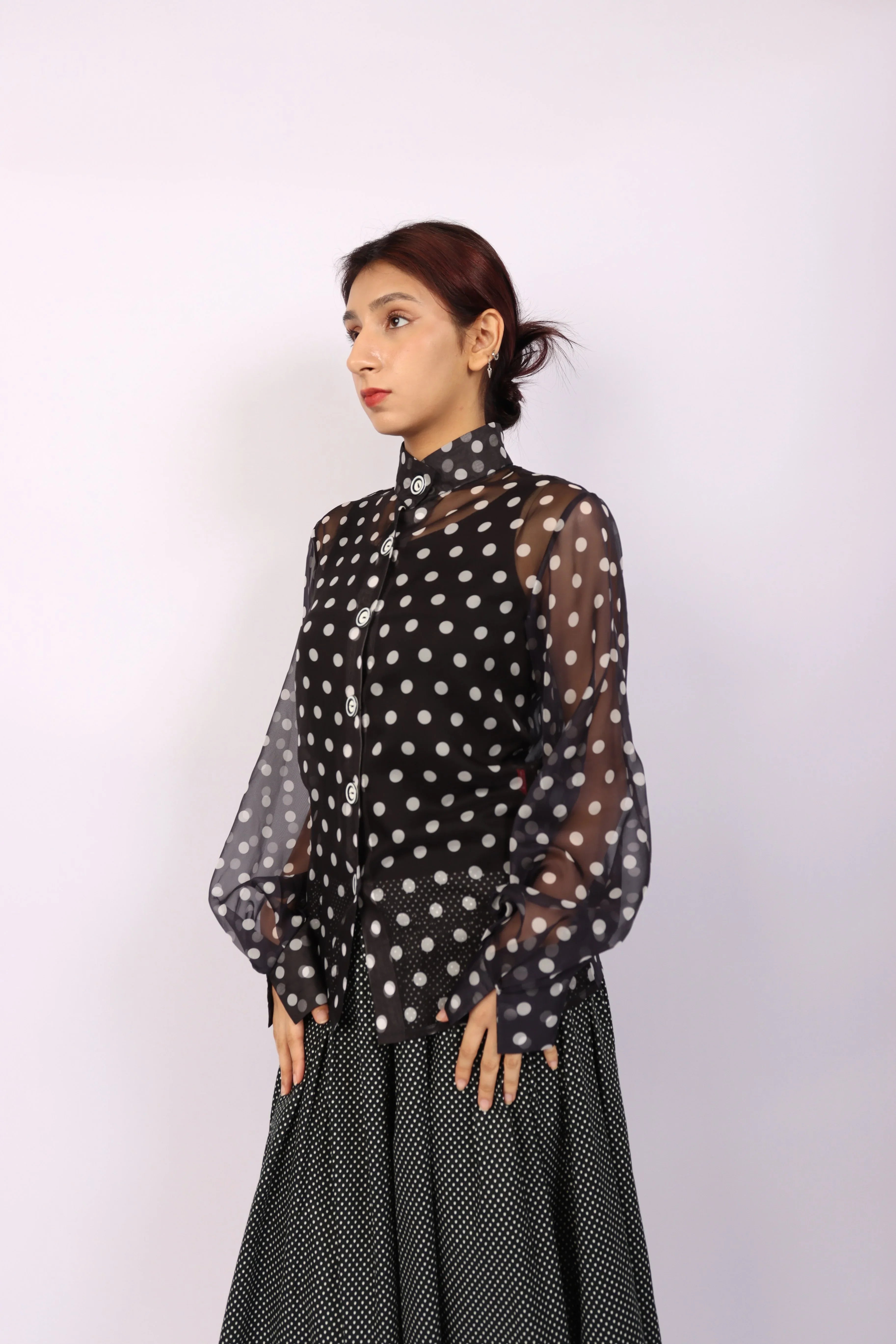 RAFFLES PRIVATO | STEPHANIE GABRIELLE | Polka Dot Blouse