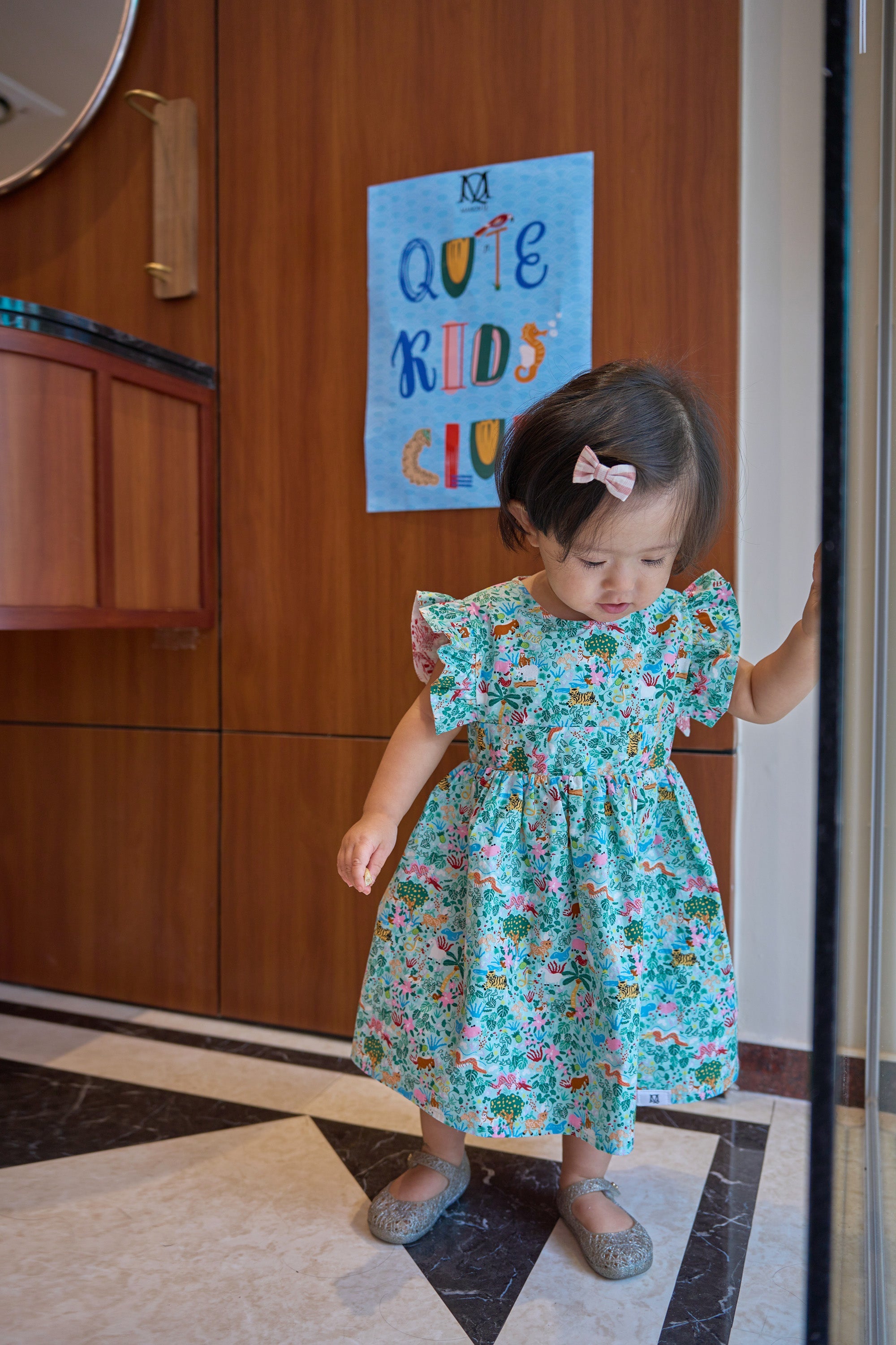 MAISON Q | Straits Tale Reversible Flared Sleeves Dress