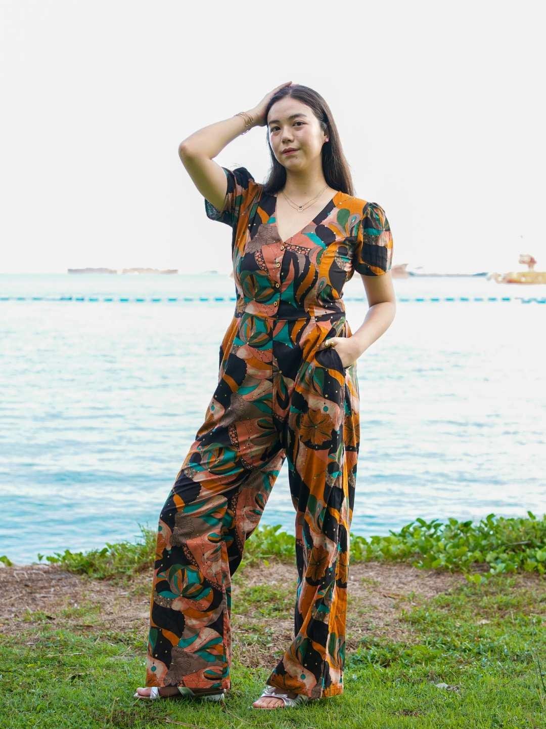 NIMBU | Calypso Women's Jumpsuit In Midnight Mosaic