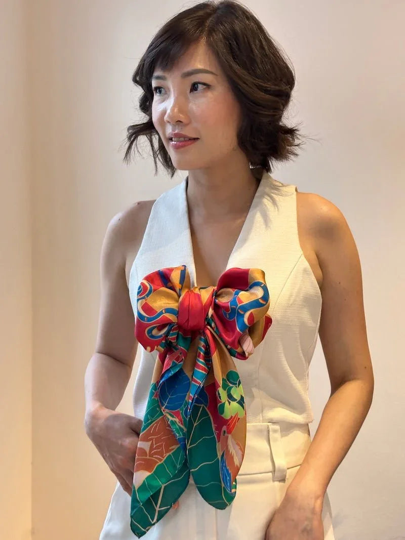 BINARY STYLE | Snake and Ladder Silk Scarf