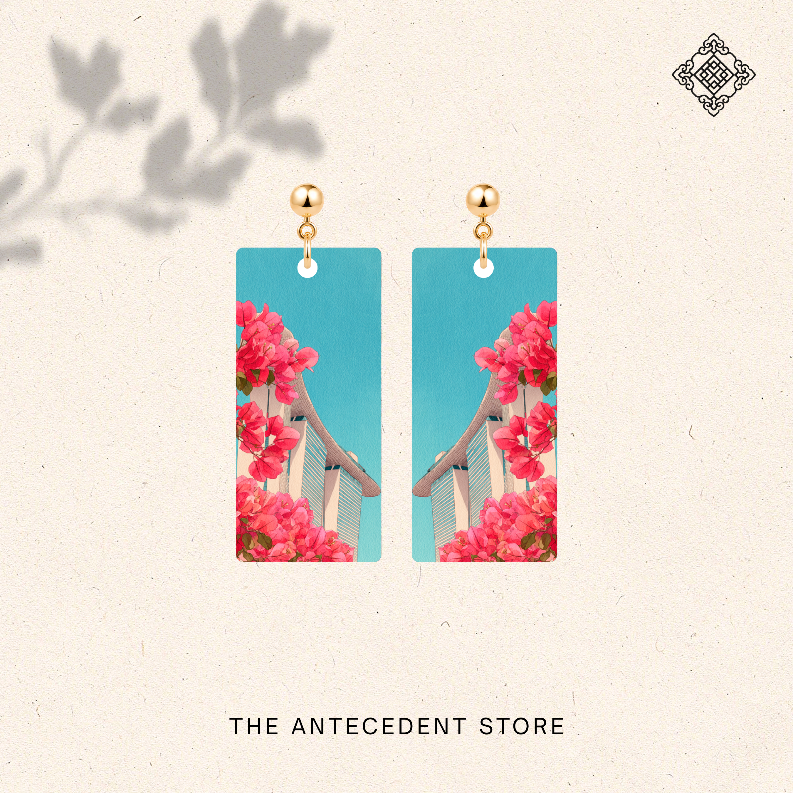THE ANTECEDENT STORE | Singapore in Bloom Earrings | Bougainvillea