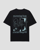 TALKING TOES | Social Hangover Oversized Tee - Black