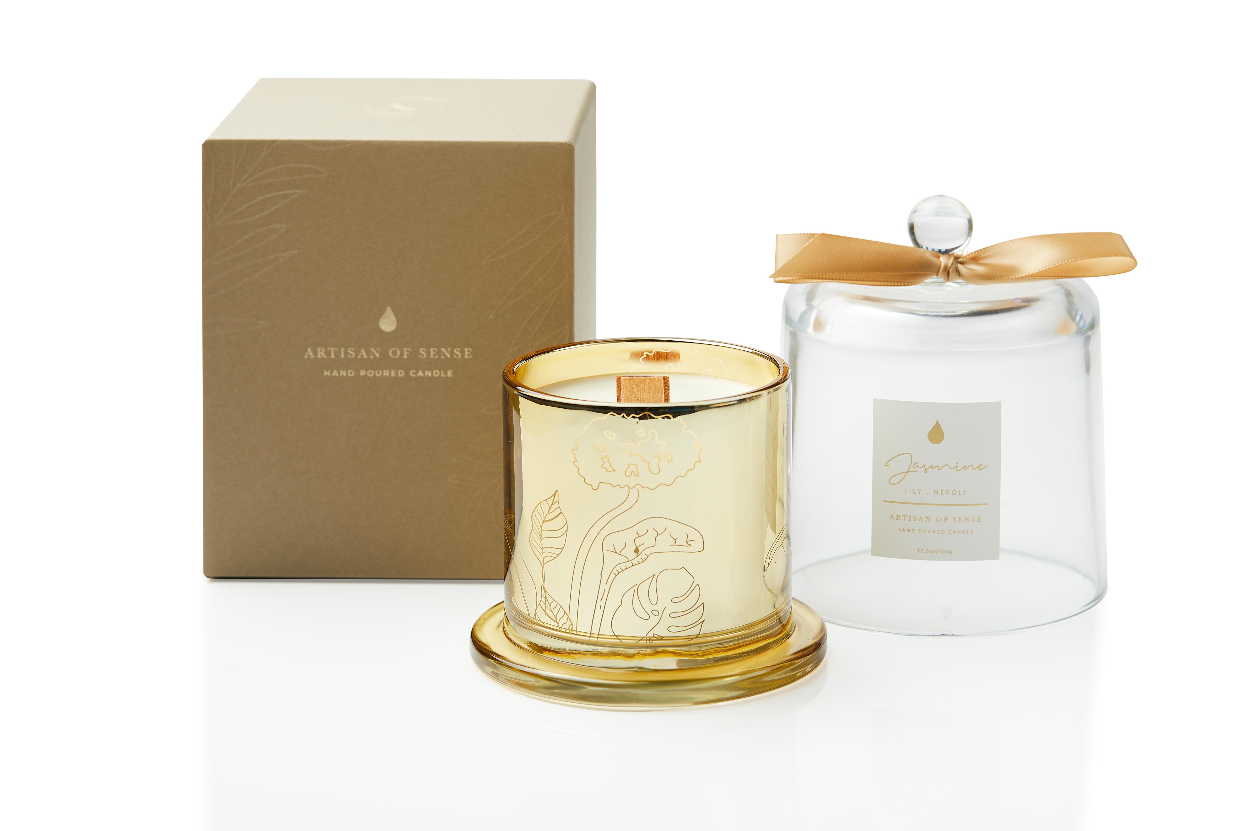 ARTISAN OF SENSE | Glass Dome Candle | Jasmine. Lily. Neroli