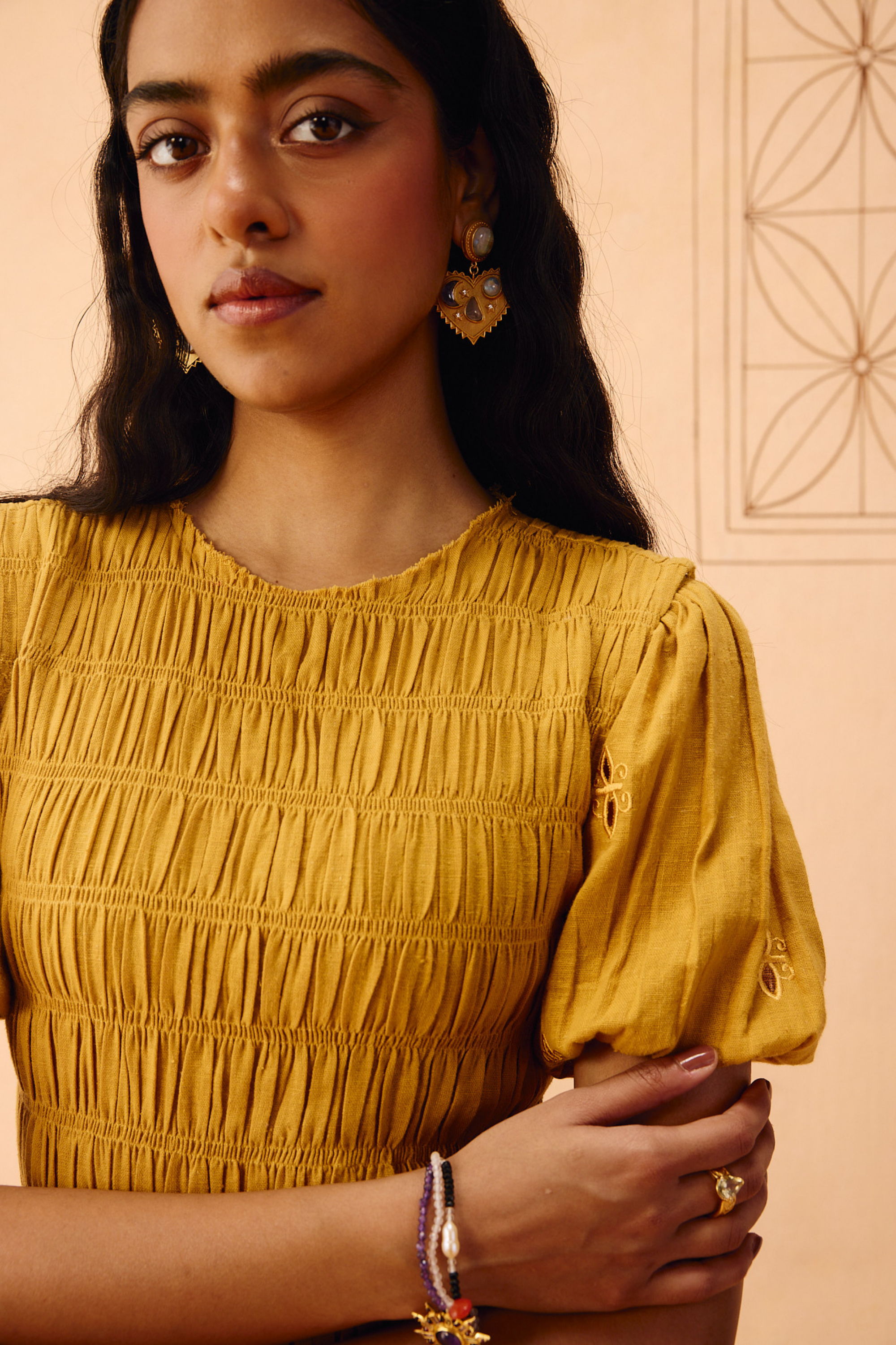 SUI | Golden Glow Kala Cotton Dress