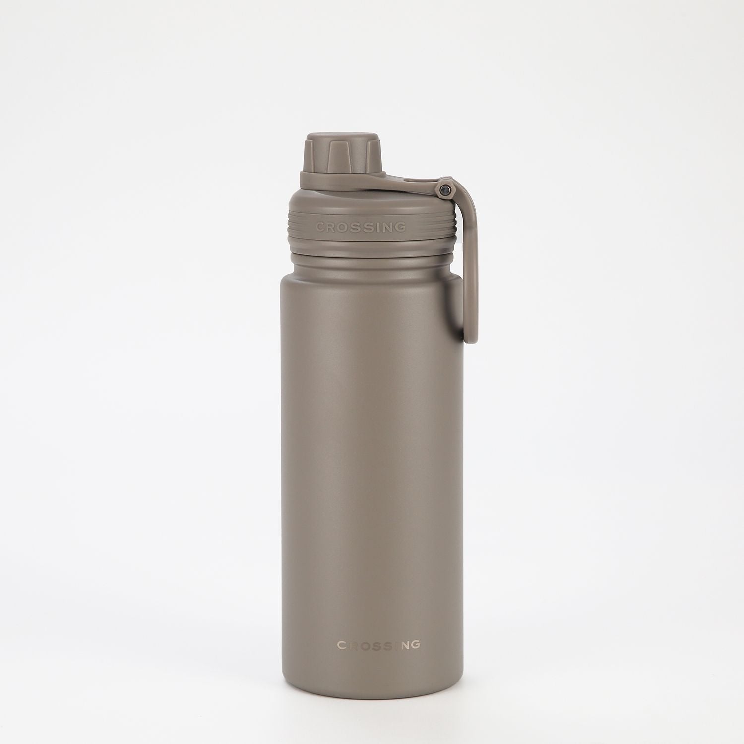 CROSSING | 600ml Urban Ceramic S/S Insulated Screw Cap Sports Bottle With Handle