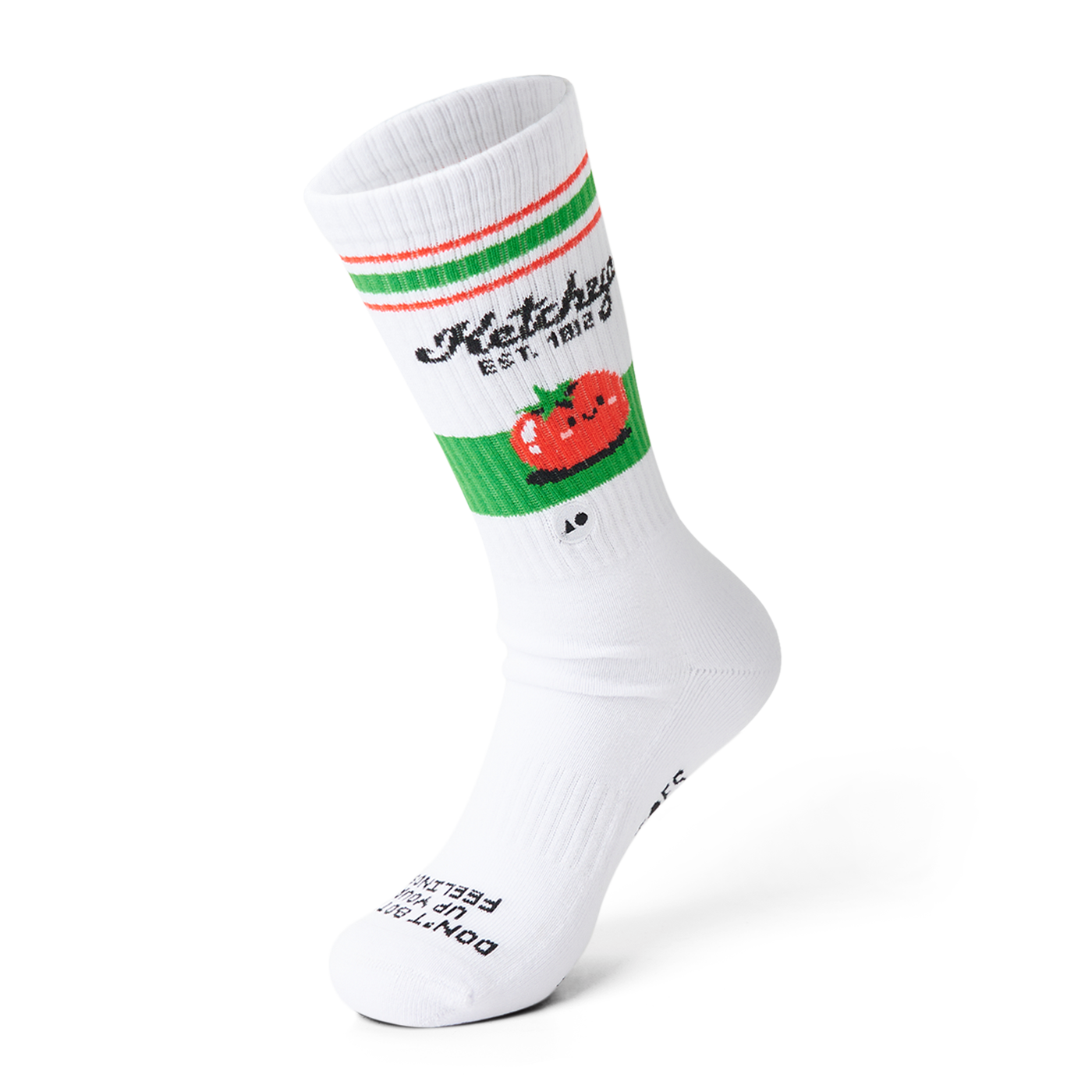 TALKING TOES | Emotional Ketchup Athletic Sock