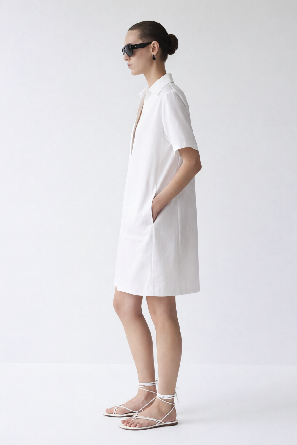 LAYERPLAN | Arden V-Neck Shirt Dress