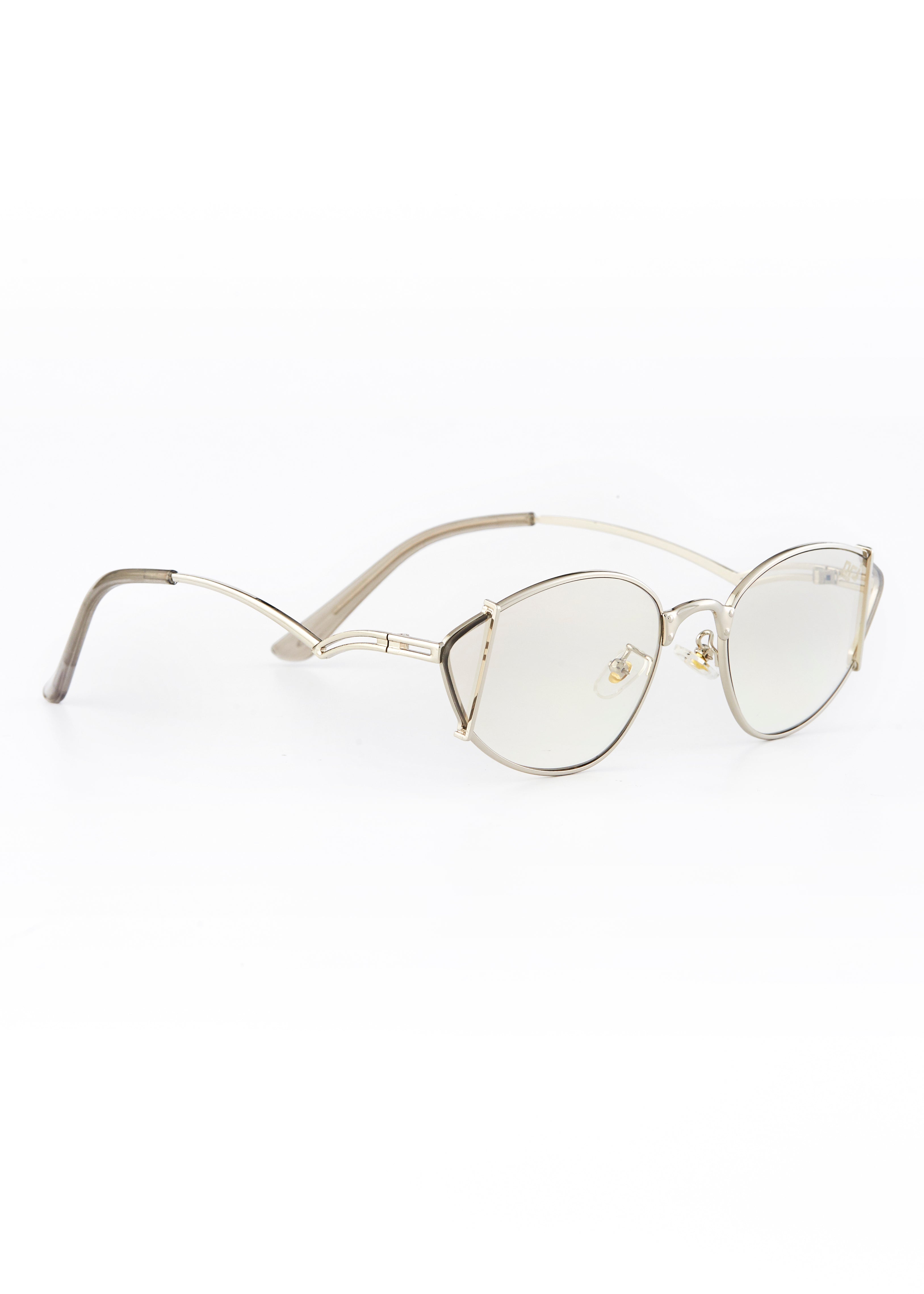 PROJECTWEAR | EVERETT Cat Eye Sunglasses Silver/Silver