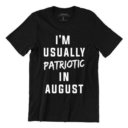 WET DESIGN | I Am Usually Patriotic In August Graphic T-Shirt