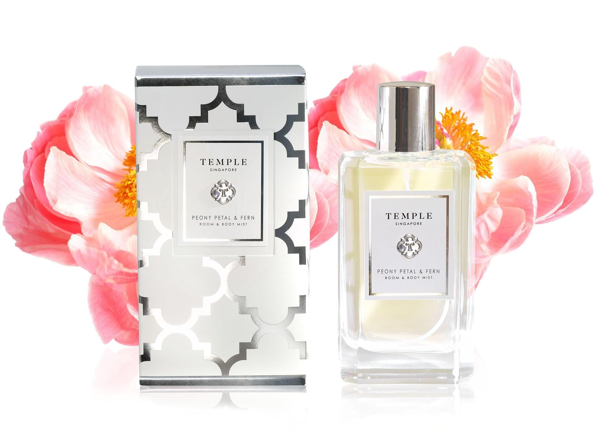 TEMPLE CANDLES | Room & Body Mist - Peony Petal & Fern