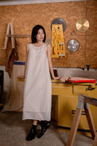 SAERO COLLECTIVE | Mok Textured Dress | White