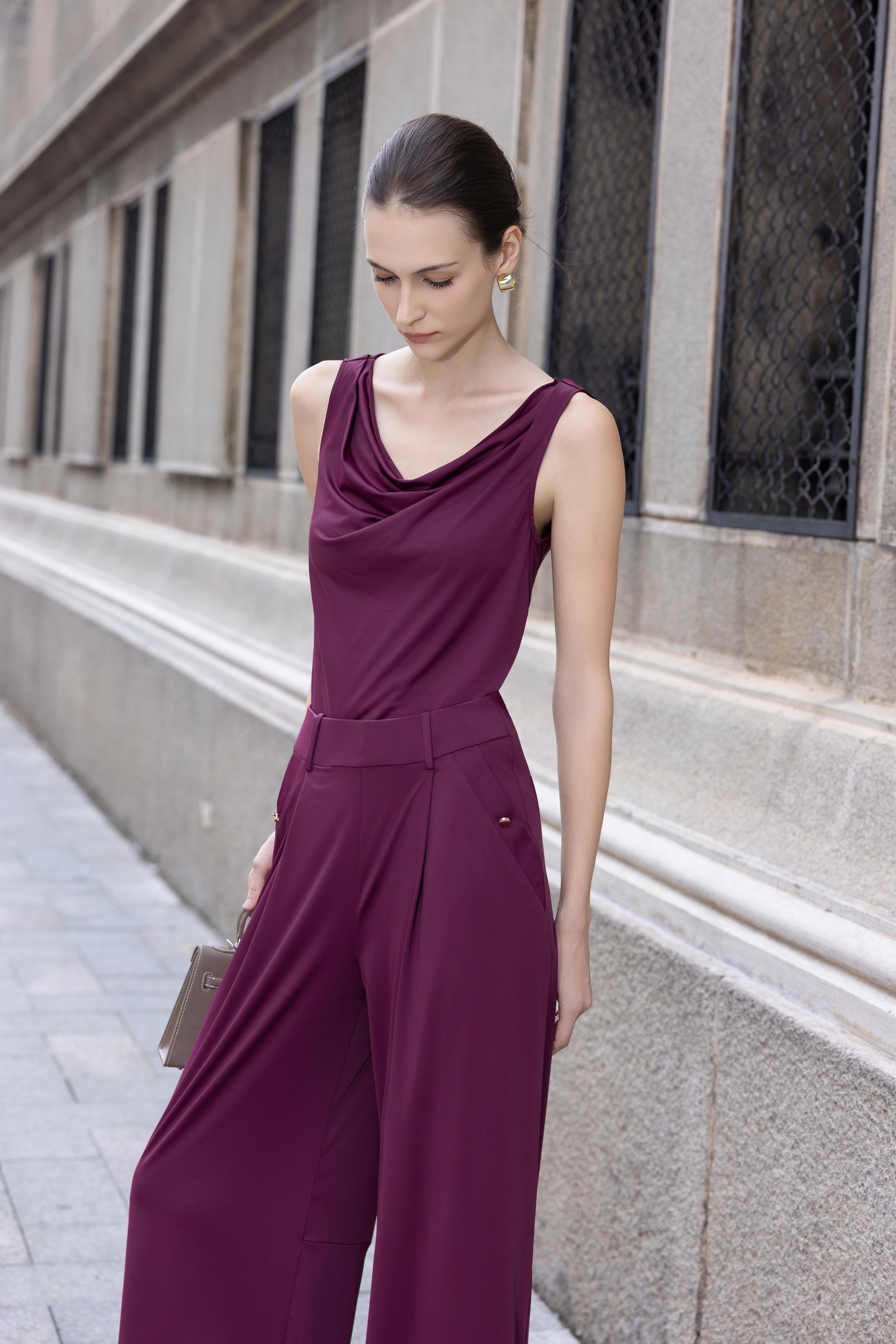 AS INTENDED | Toni Pants In Oxblood