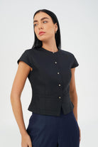 CAELI ECO LUXE | Tailored Button Top