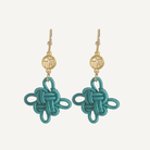 THE ANTECEDANT STORE | E - Blessings Auspicious Knot Earrings S2 (Green)