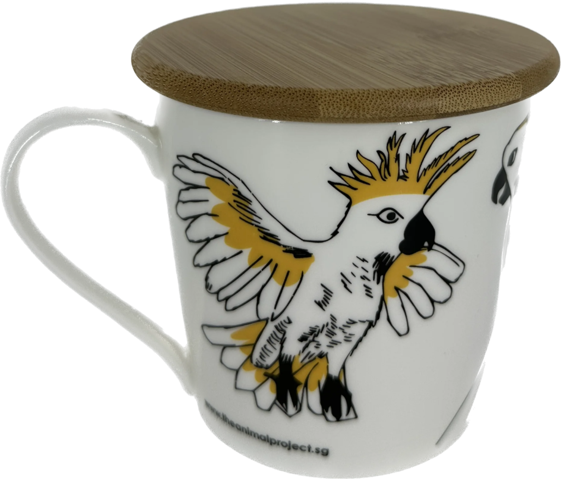 THE ANIMAL PROJECT | Wide Tapered Mug With Bamboo Lid