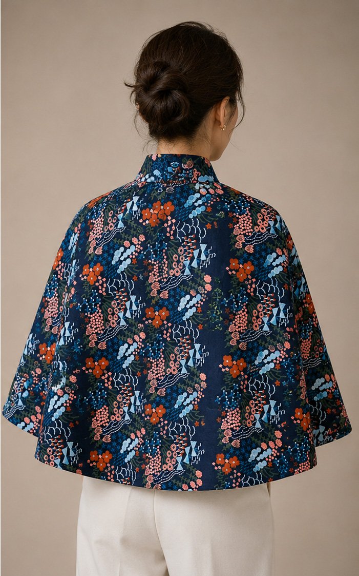 PAOPAO | 绣 XIU Floral Embroidery Cape (XIU-N)