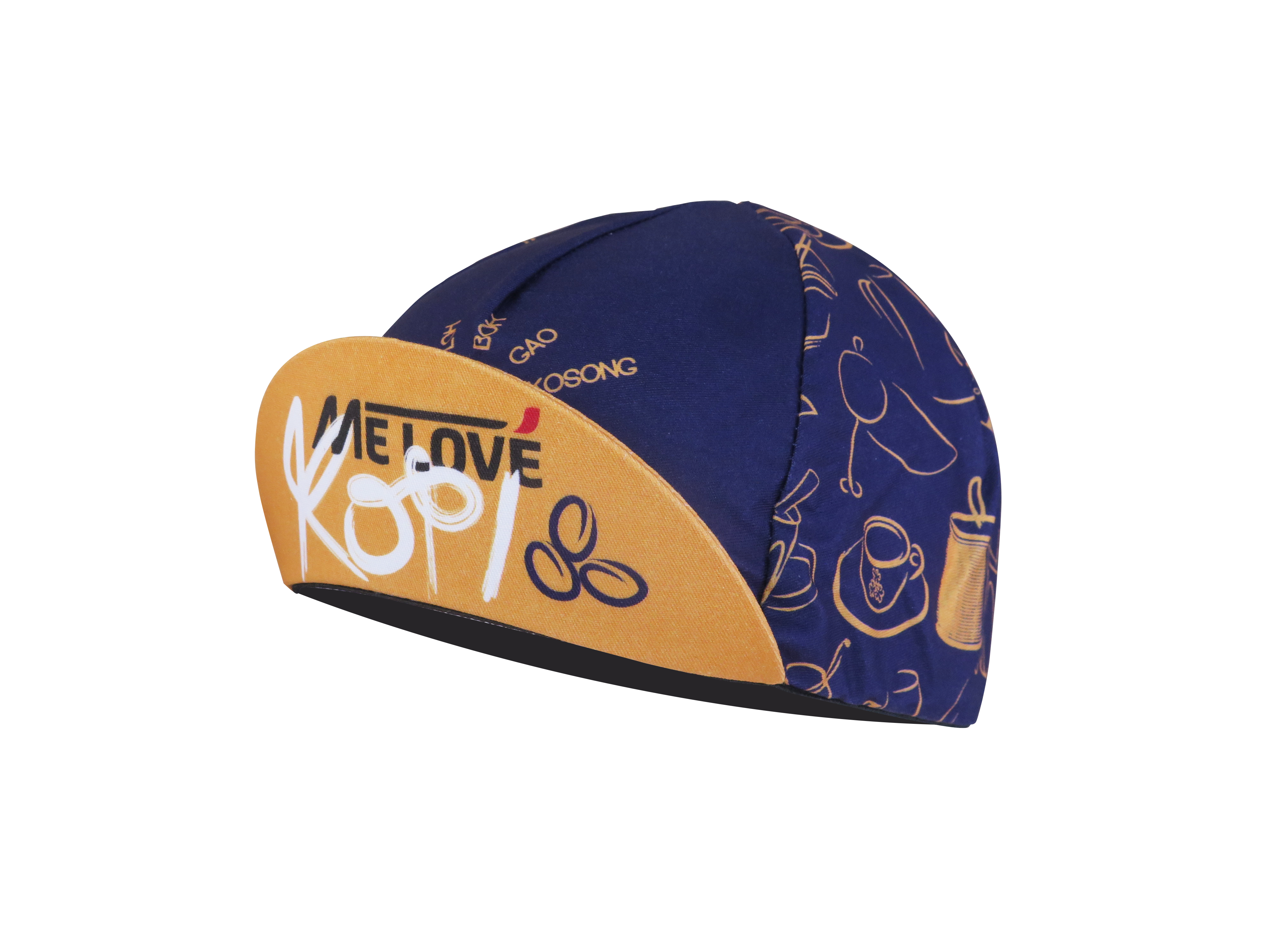 A DESIGN BY TAKACHYA | Cycling Cap - Me Love Kopi